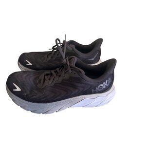 Hoka One One Arahi 6 Mens‎ Running Shoes Black/White Size 9D Wide1123197
